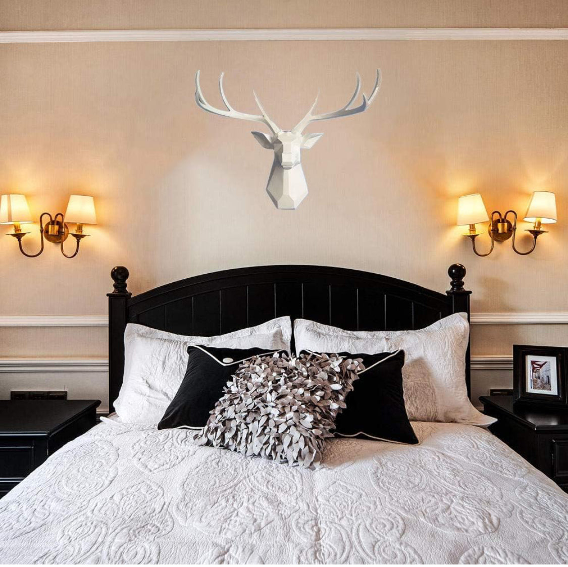 Faux Stag Deer Head Wall Decor