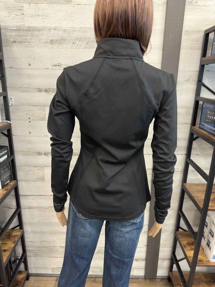 Women's Spyder Zip Up Black Lightweight Jacket