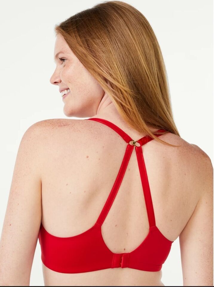 Joyspun Women's Smoothing T-Shirt Bra Red 38DD
