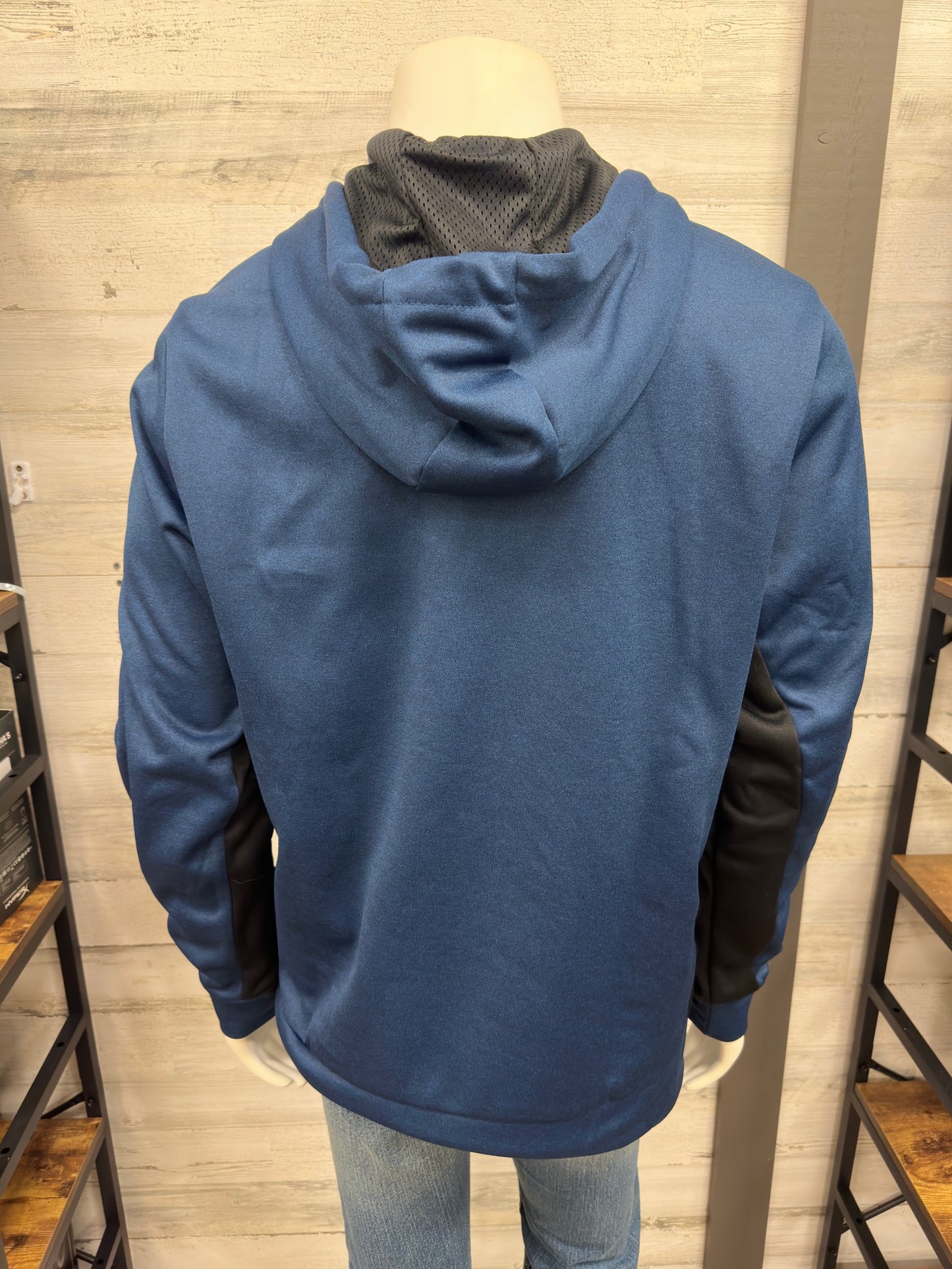 Men's SPYDER Tech Fleece Quarter Zip Hoodie - Blue