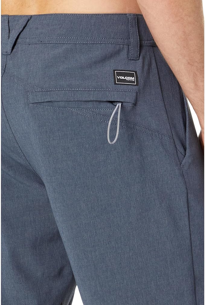Men's Volcom Frickin Cross Shred Static Hybrid Shorts - Navy Blue