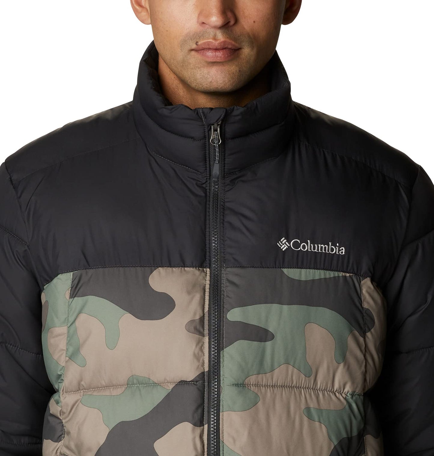 Men's Columbia Pike Lake Jacket Cypress Mod Camo Print/Shark