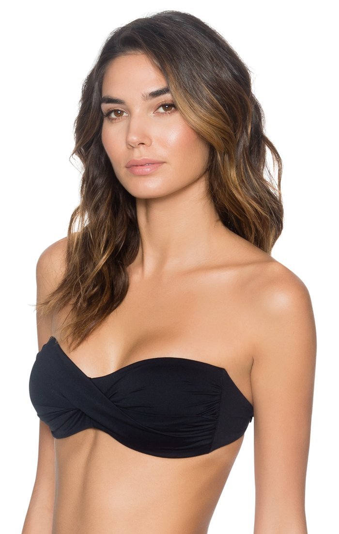 Sunsets Women's Standard Heart Breaker Bandeau Black size DD Cup
