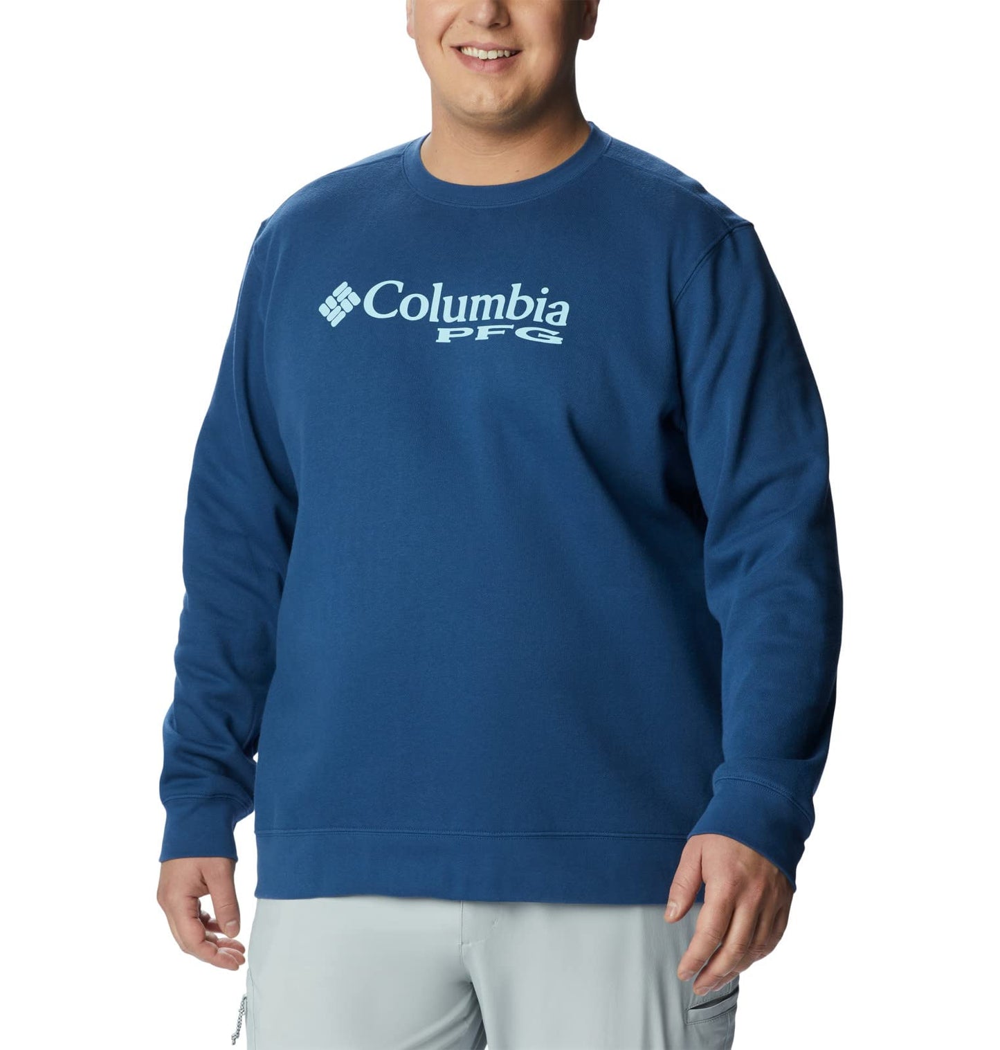 Men's Columbia PFG Stacked Logo Crew Sweatshirt - XX-Large