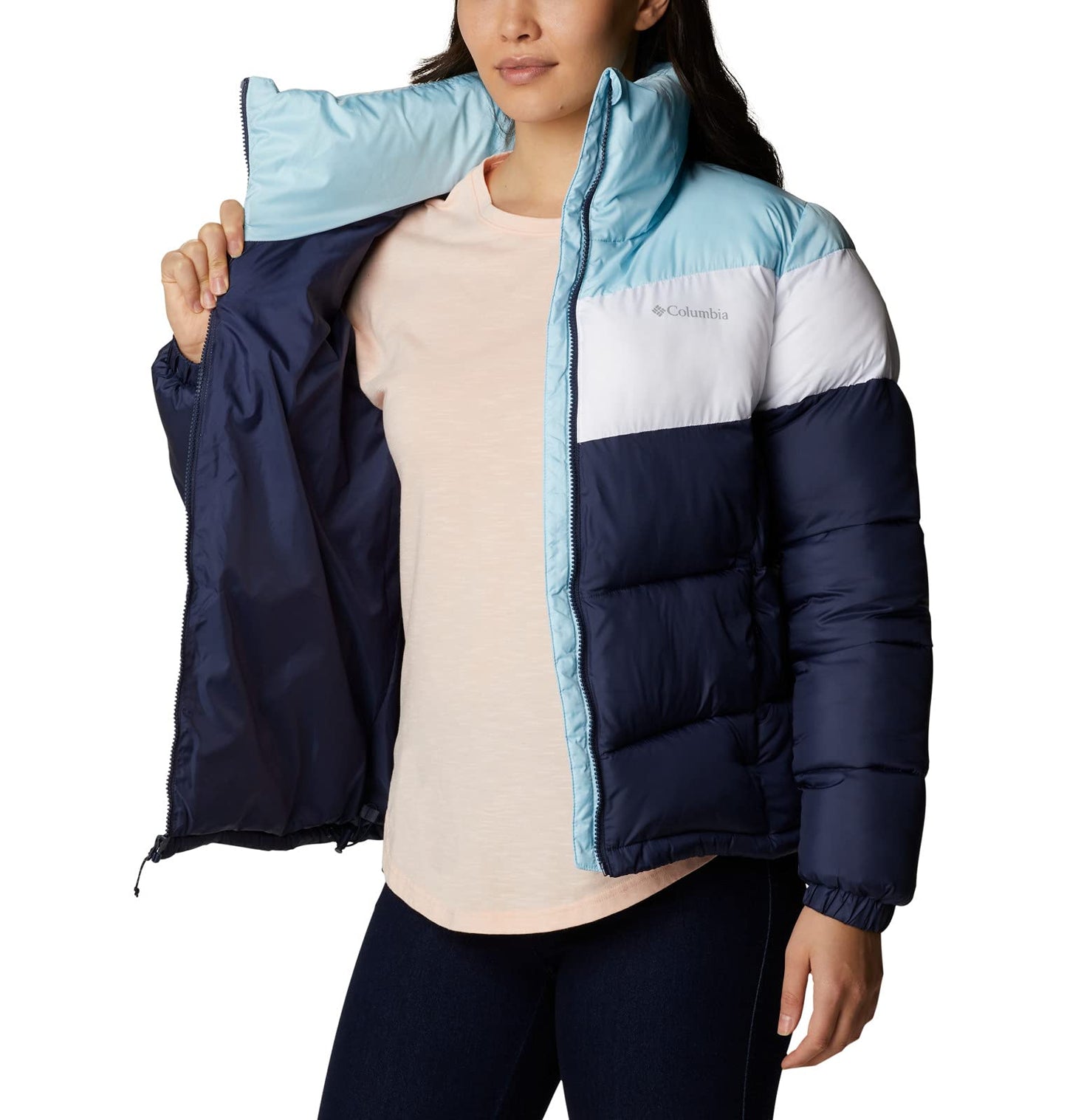 Women's Columbia Puffect Color Blocked Puffer Jacket - X-Small