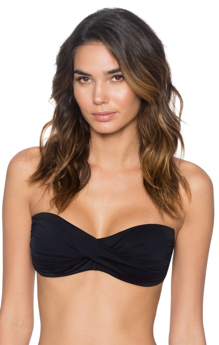 Sunsets Women's Standard Heart Breaker Bandeau Black size DD Cup