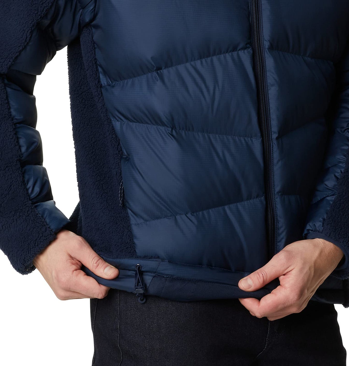 Men's Columbia Fivemile Butte Sherpa Jacket - Collegiate Navy