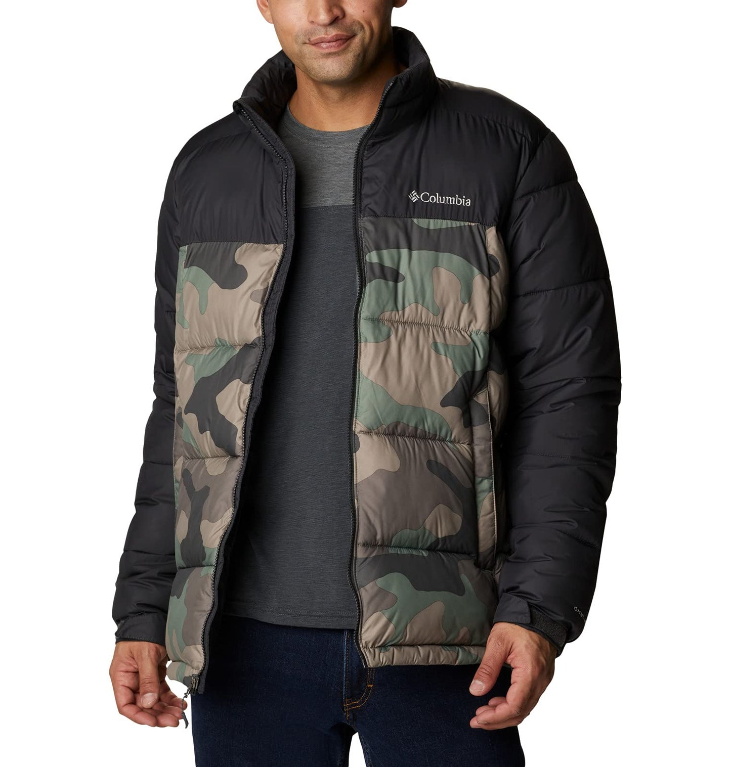 Men's Columbia Pike Lake Jacket Cypress Mod Camo Print/Shark