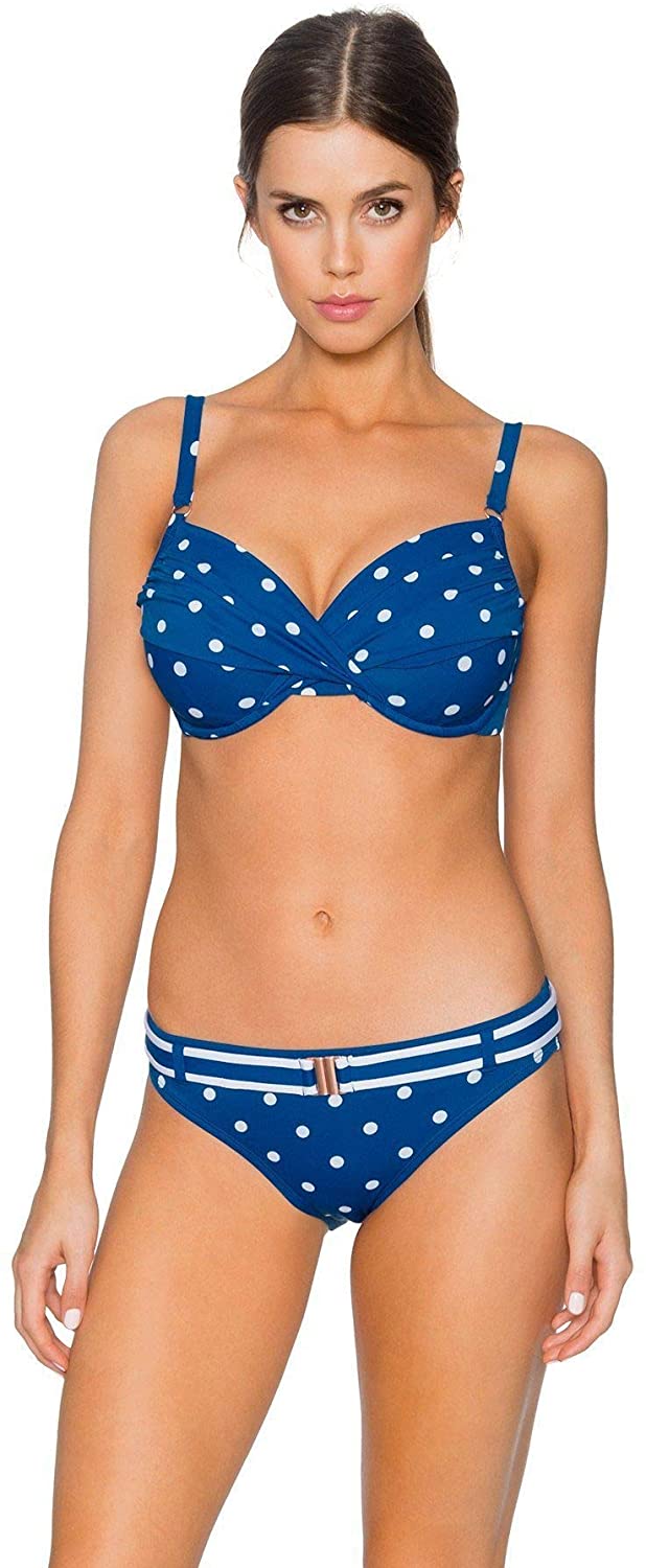 Swim Systems Delilah DOT ZUMA Belted Hipster Bikini Bottoms