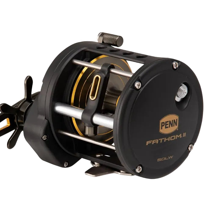 Penn Fathom II Level Wind-Multirolle – Salzwasser-Angelrolle für Boots-, Küsten- und Kajakangeln