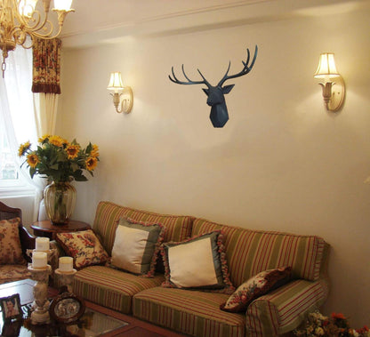 Faux Stag Deer Head Wall Decor