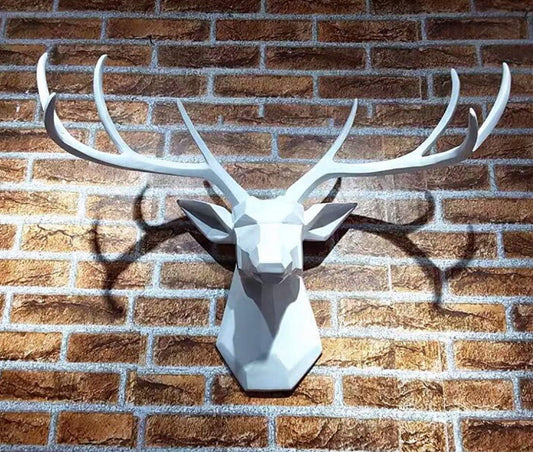 Faux Stag Deer Head Wall Decor