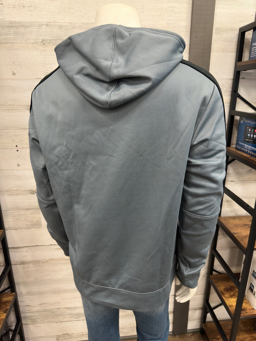 Men's Champion Powerblend Fleece Pull Over Logo Hoodie