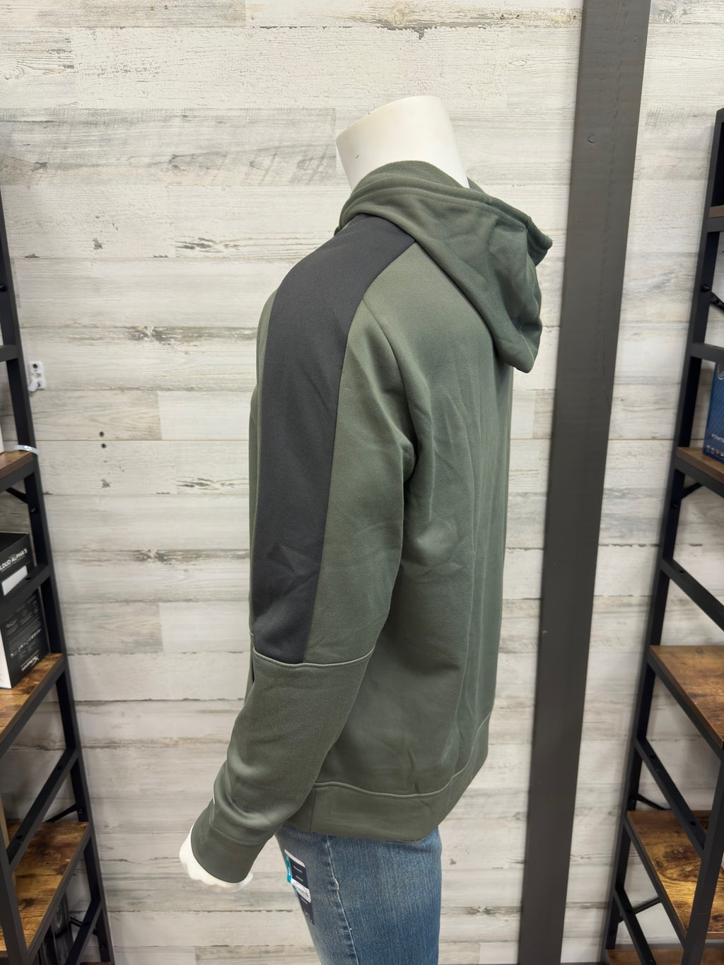 Men's Champion Powerblend Fleece Pull Over Logo Hoodie