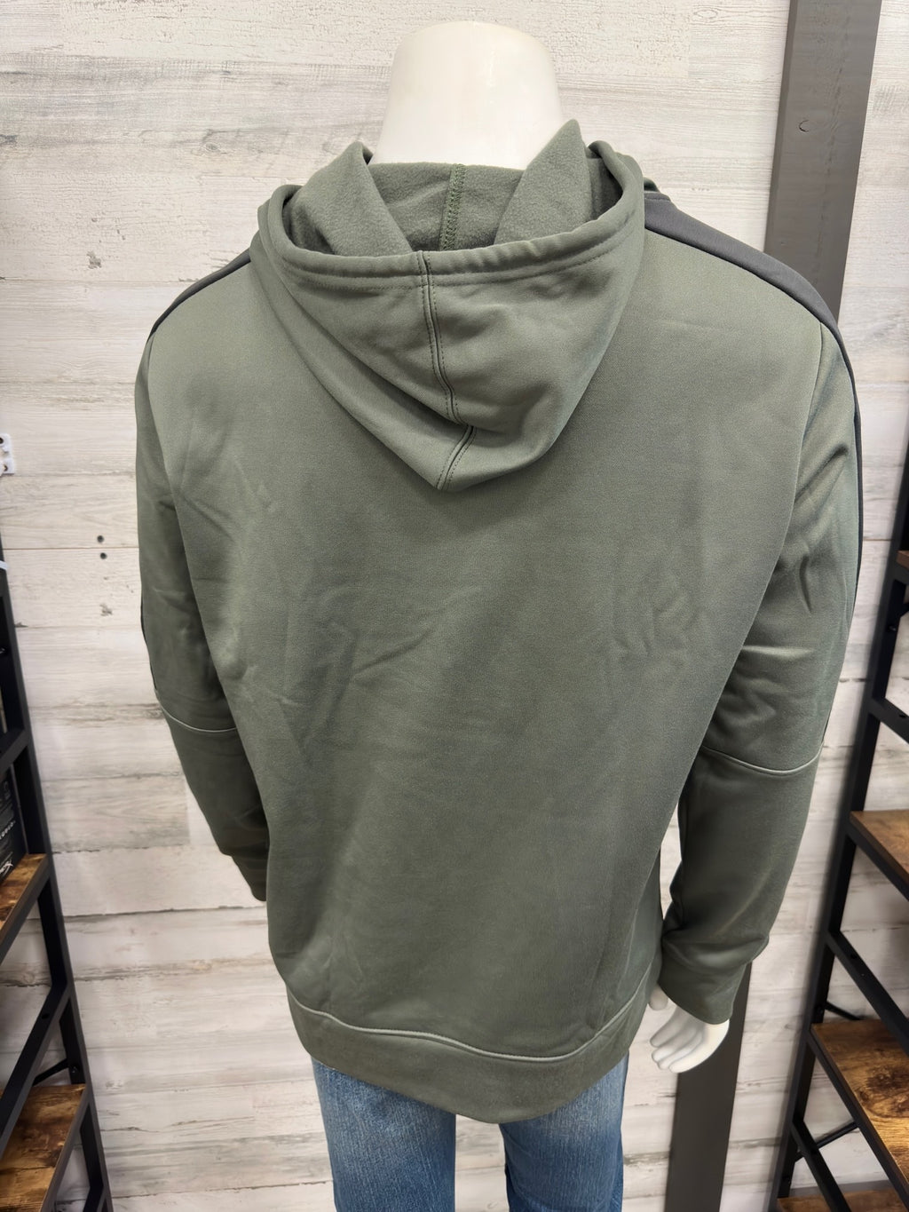 Men's Champion Powerblend Fleece Pull Over Logo Hoodie