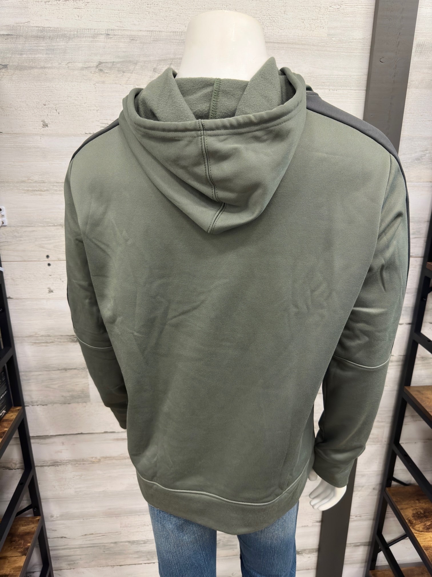 Men's Champion Powerblend Fleece Pull Over Logo Hoodie