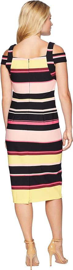 Women's ECI New York T-Strap Printed Scuba Sheath Dress - Size 2