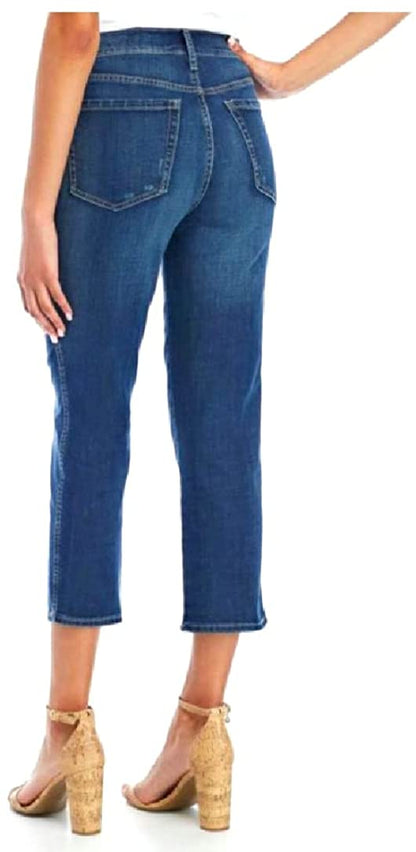 Women's Ella Moss High Waist Straight Cut Cropped Jeans