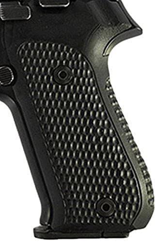 Hogue Sig P220 American Grips (Pirahna G-10), Solid Black