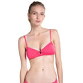 Vince Camuto Women's Bikini Top with Ring Detail in Hibiscus XS X-Small
