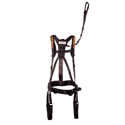 Large - Muddy Hunting Tree Stand Safety Systems Lightweight Padded Nylon Quick-Release Safeguard Harness