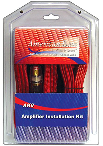 American Bass AK8 Amplifier Wiring Kit 8 Gauge American Bass