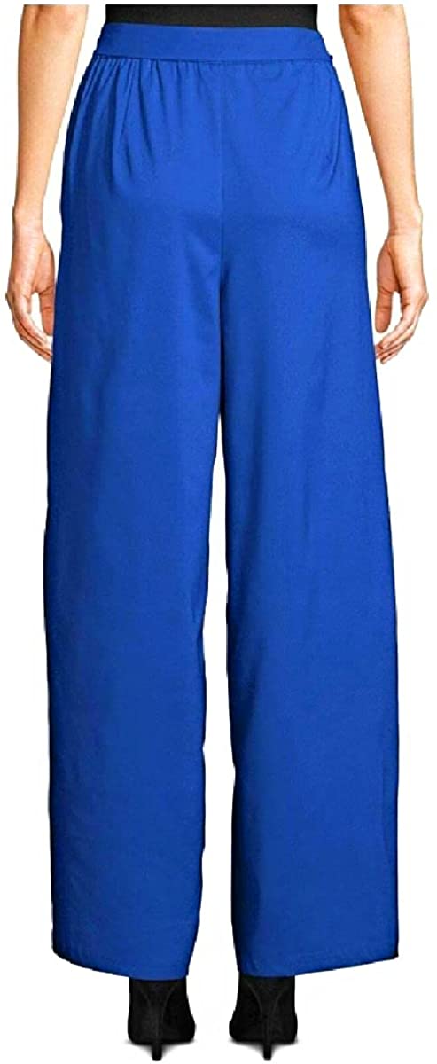 Women's ECI New York Flared Pants with Adjustable TIE, Cobalt, size 4