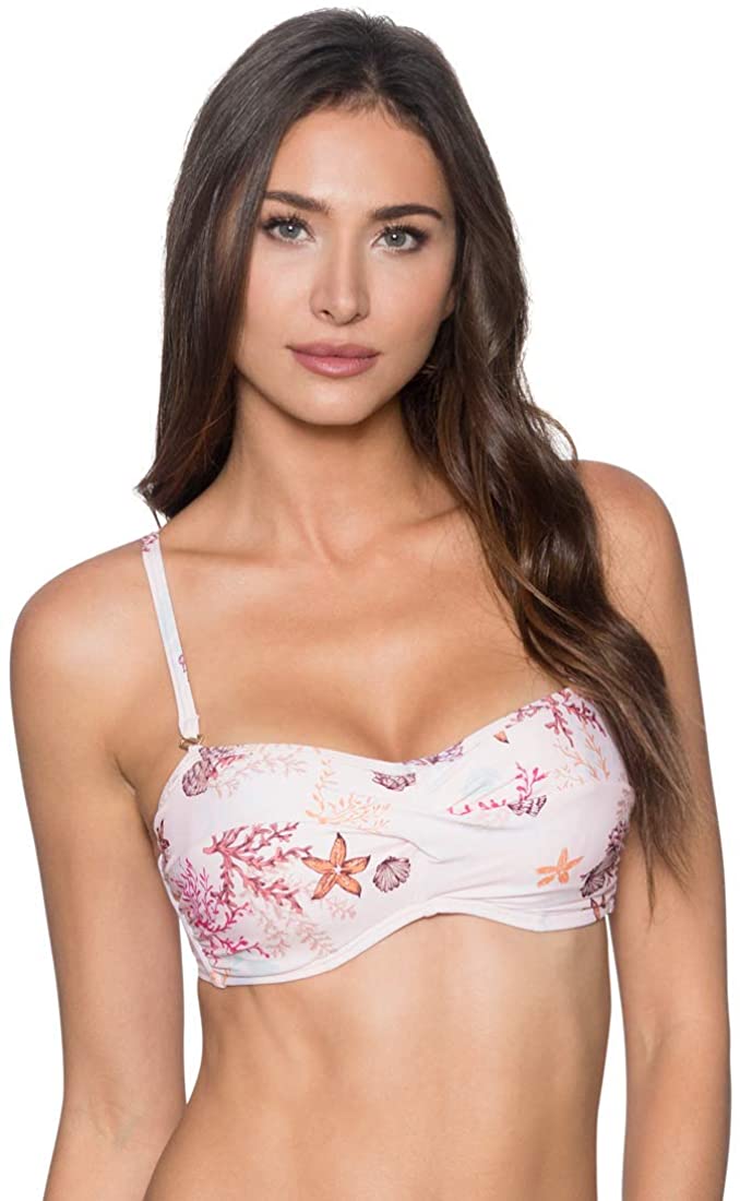 Sunsets Women's Iconic Twist Bra Sized Bandeau Tankini Top Swimsuit