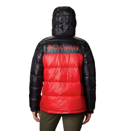Men's Columbia Pike Lake Hooded Jacket, Mountain Red Shine/Shark, X-Large