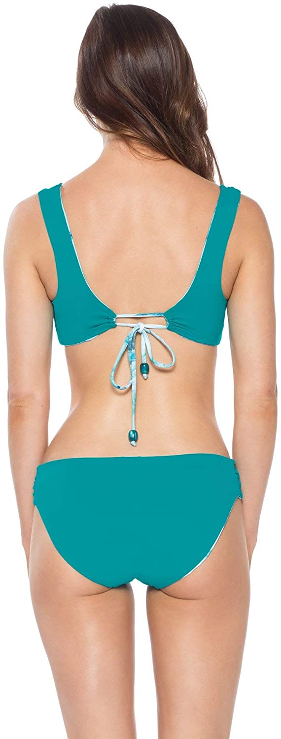 Women's Becca by Rebecca Virtue Scoop Neck Reversible Bralette Bikini Top