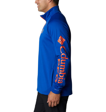 Men's Columbia Florida Gators Collegiate Terminal Tackle Fleece 1/4 Zip Shirt