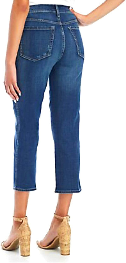 Women's Ella Moss High Waist Straight Cut Cropped Jeans (24)