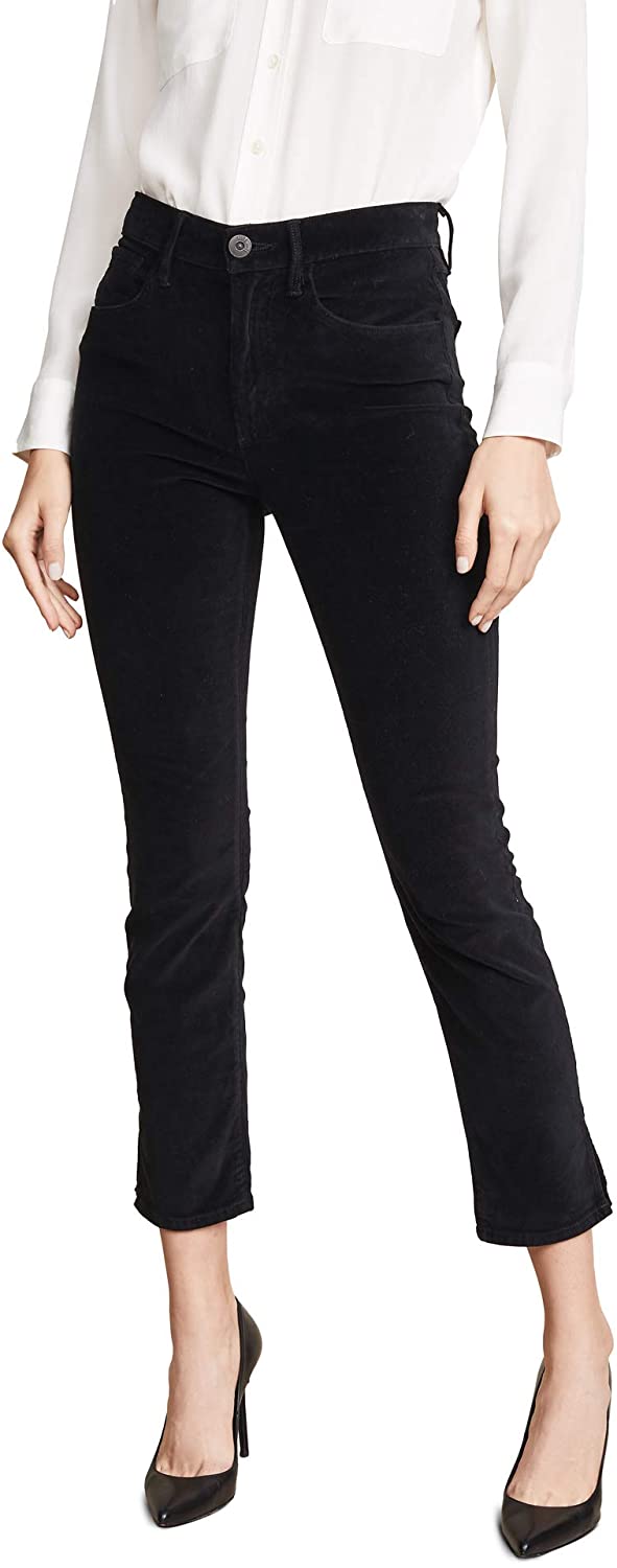 Women's 3x1 W3 Velvet Higher Ground Mini Split Jeans in Merlot