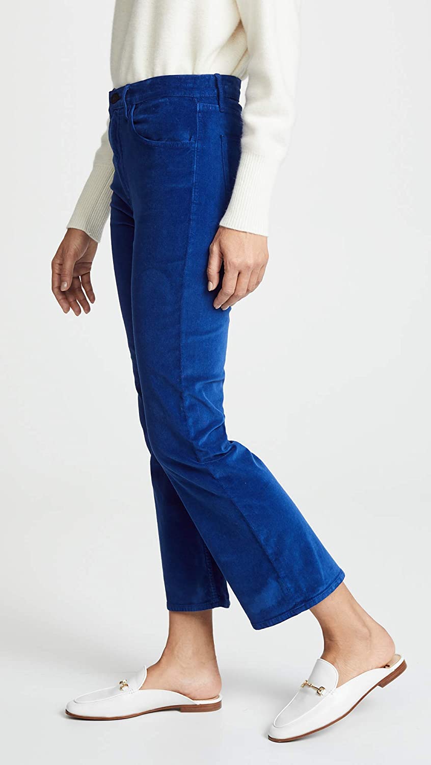 Women's 3x1 Velvet Empire Cropped Bell Pants