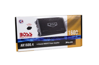 Boss Audio 1600 Watt 4 Channel Car Amplifier Power Audio with Remote | AR1600.4