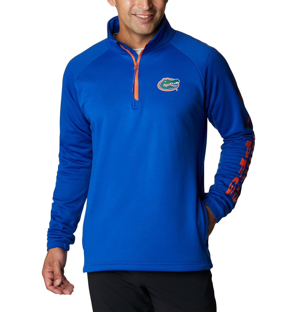 Men's Columbia Florida Gators Collegiate Terminal Tackle Fleece 1/4 Zip Shirt