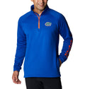 Men's Columbia Florida Gators Collegiate Terminal Tackle Fleece 1/4 Zip Shirt