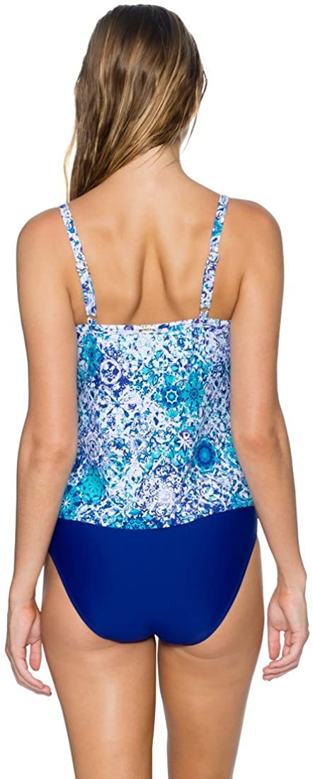Sunsets Women's Ava Tiered Tankini Printed