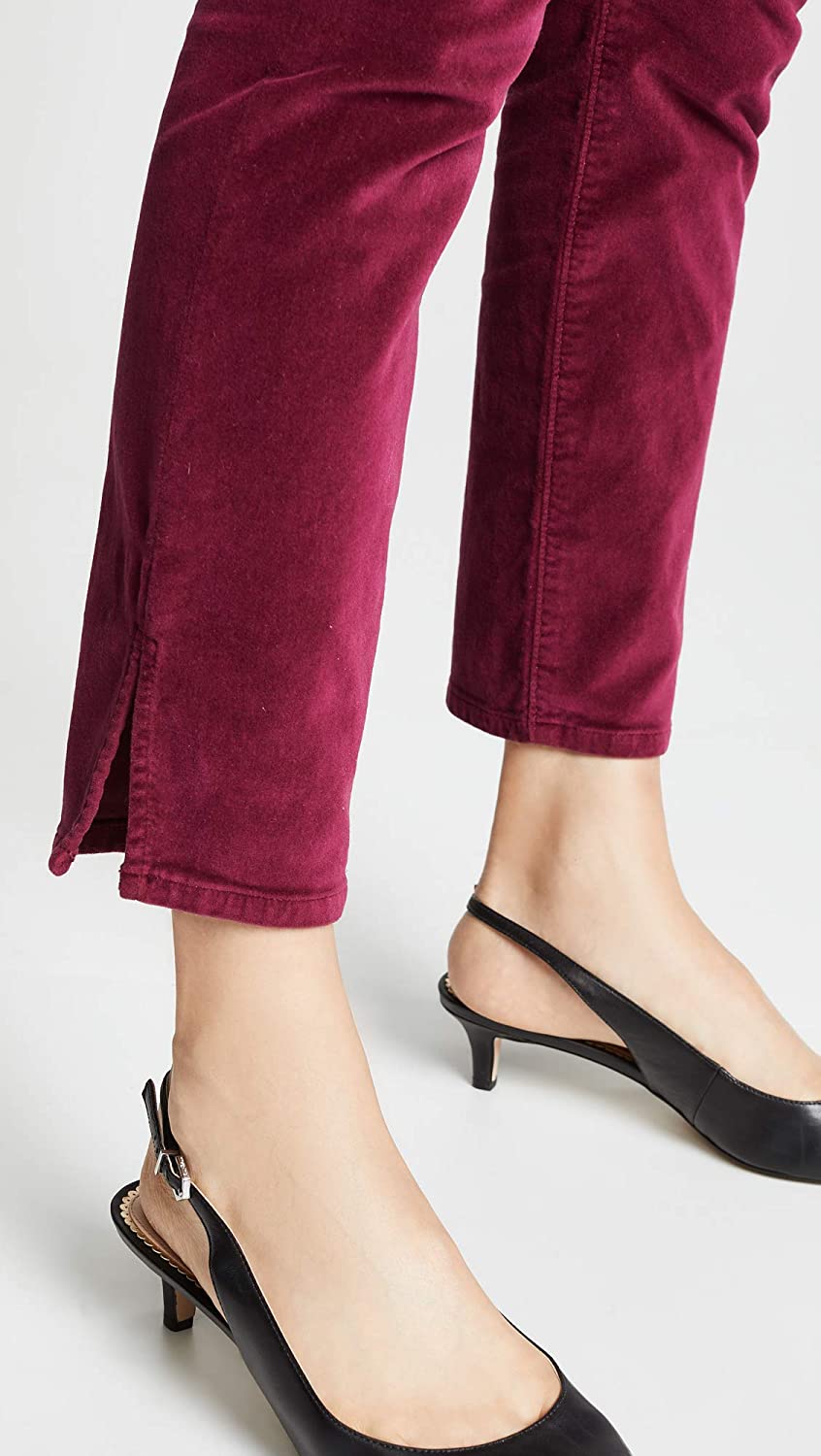 Women's 3x1 W3 Velvet Higher Ground Mini Split Jeans in Merlot