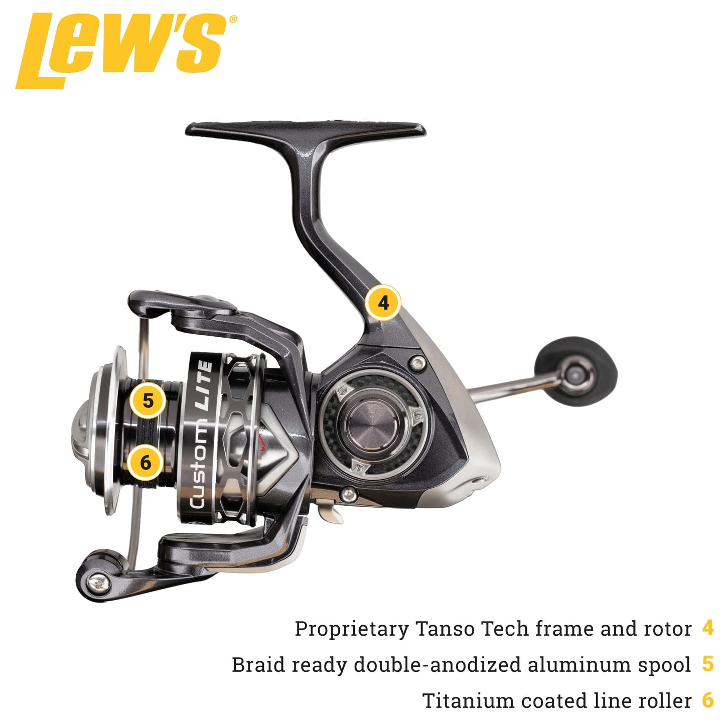 Lew's Custom Lite Series Spinning Fishing Reel