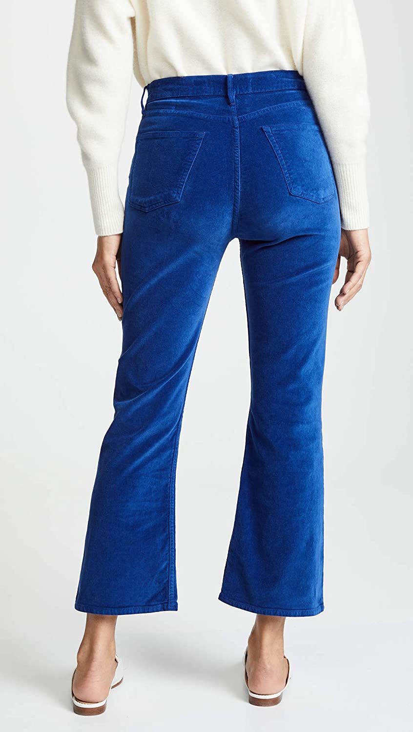 Women's 3x1 Velvet Empire Cropped Bell Pants