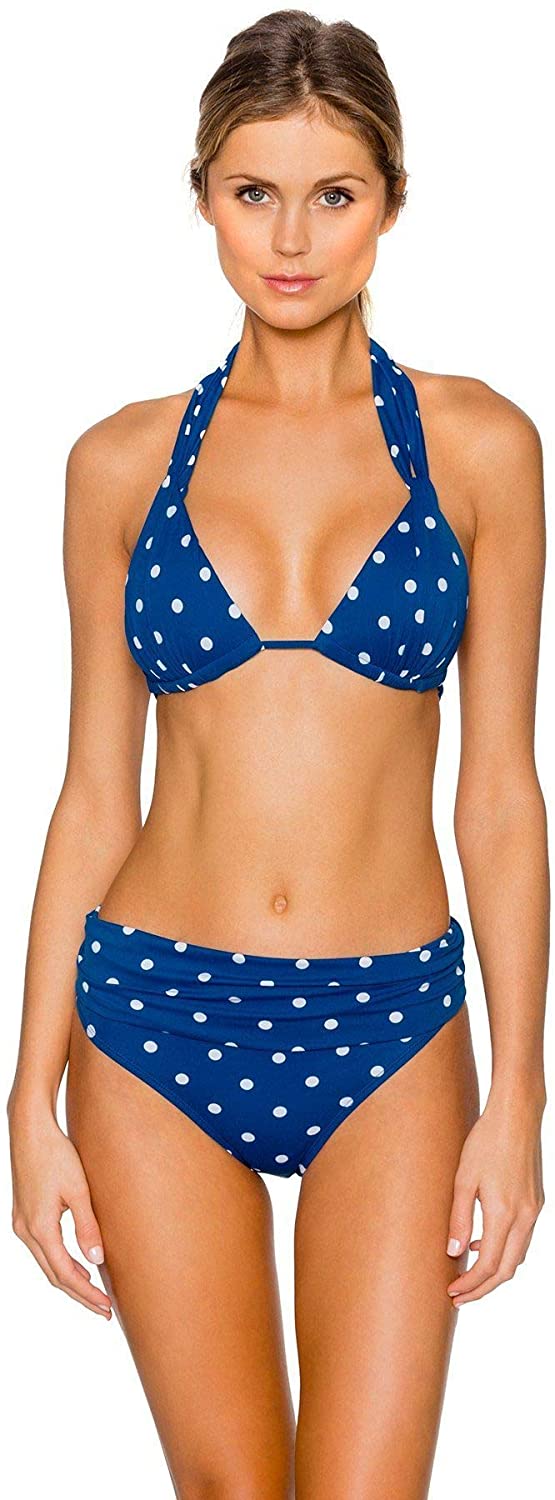 Swim Systems Women's Delilah Dot Aloha Banded Brief Swim Bottom C247DD XS Delilah Dot