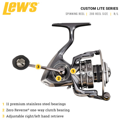 Lew's Custom Lite Series Spinning Fishing Reel