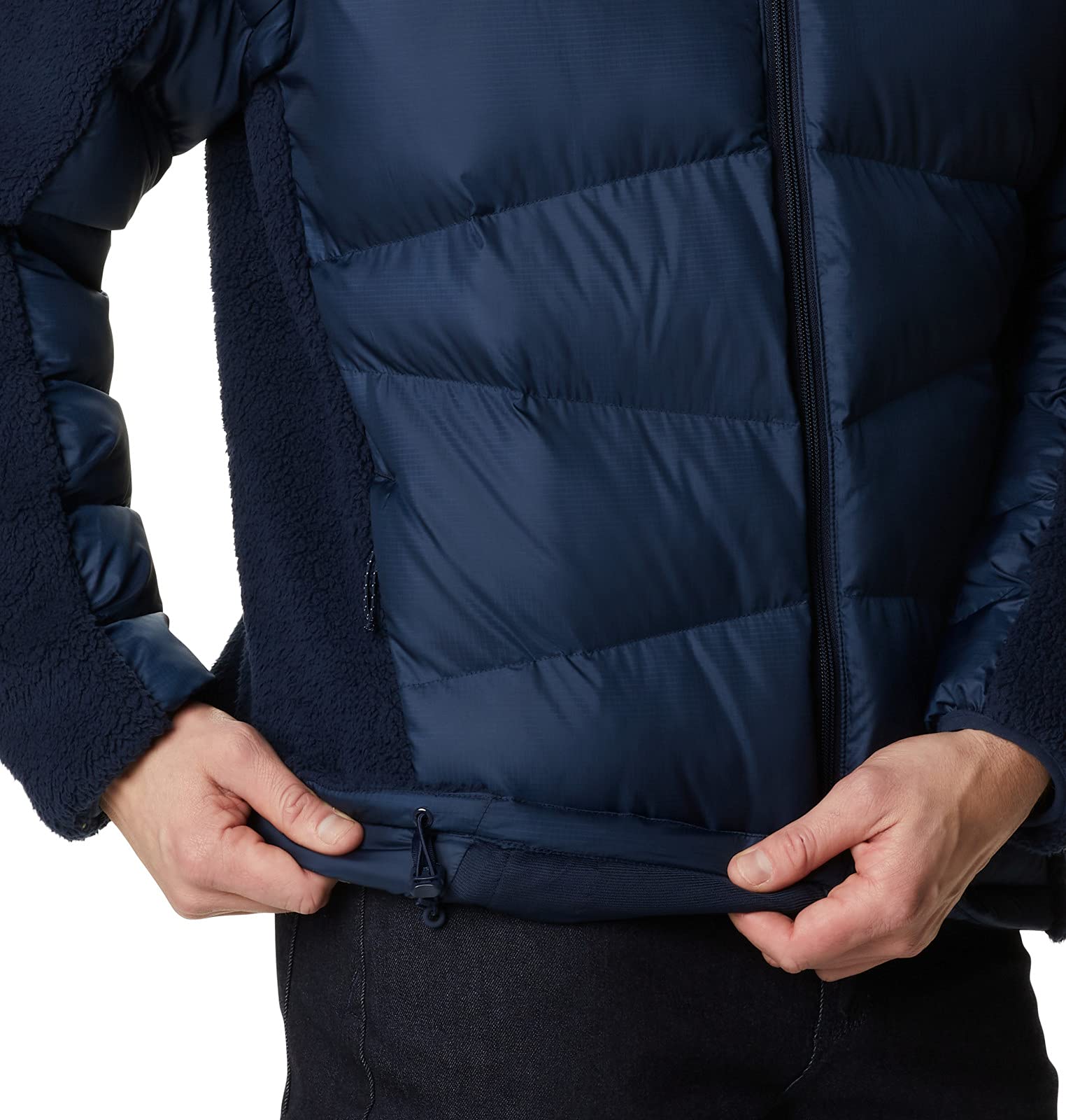 Men's Columbia Fivemile Butte Sherpa Jacket - Collegiate Navy
