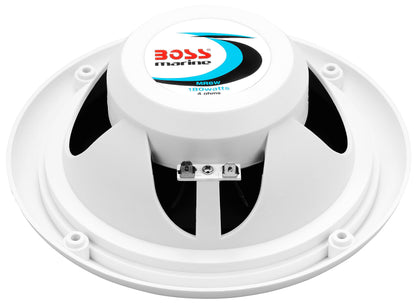BOSS Audio Systems MCK632WB.6 Marine Weatherproof Receiver and Speaker Package - Bluetooth Audio, USB, MP3, AM FM, Aux-in, no CD Player, 6.5 Inch Weatherproof Speakers, Marine Dipole Antenna