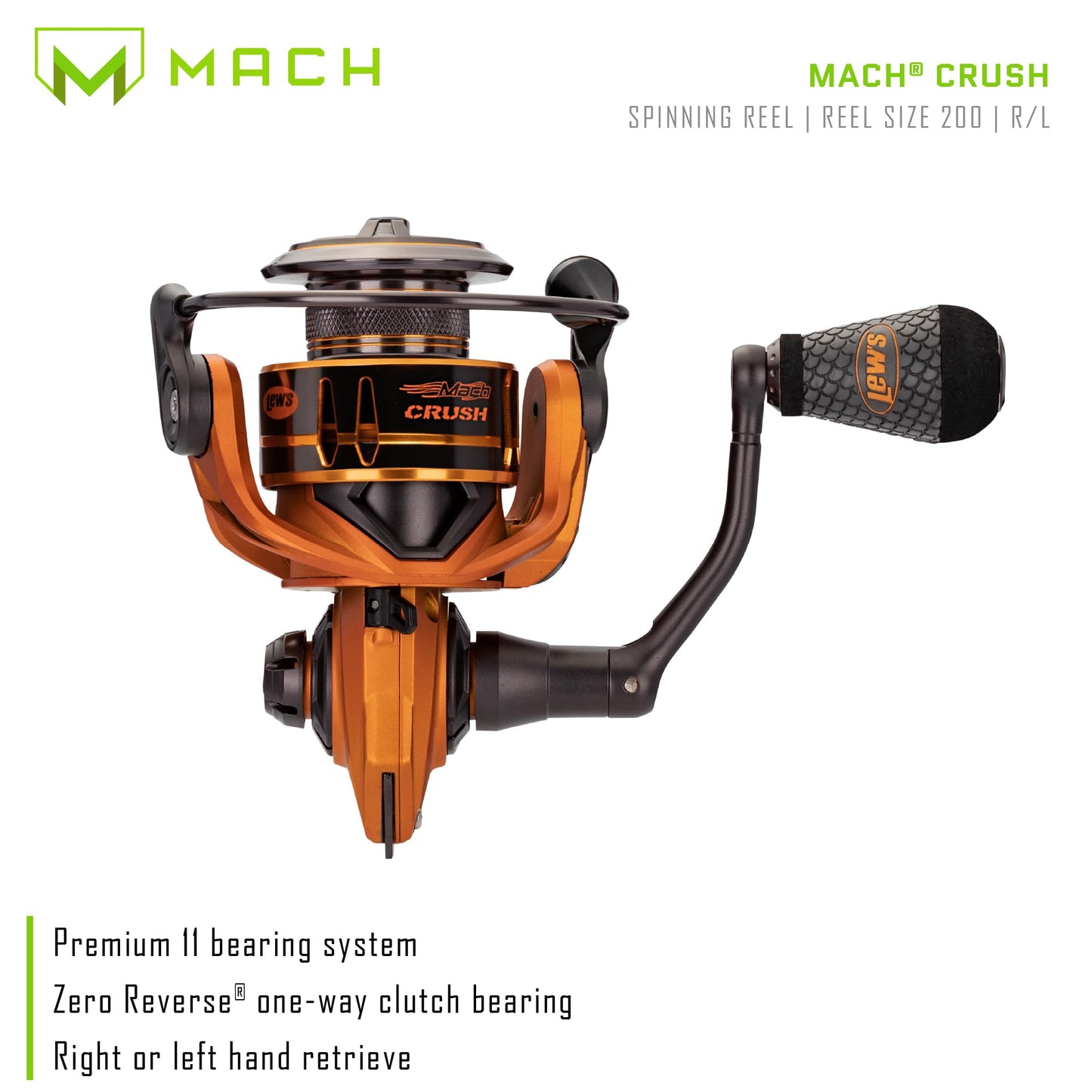 Lew's Mach Crush Spinning Reel Series 6.2:1