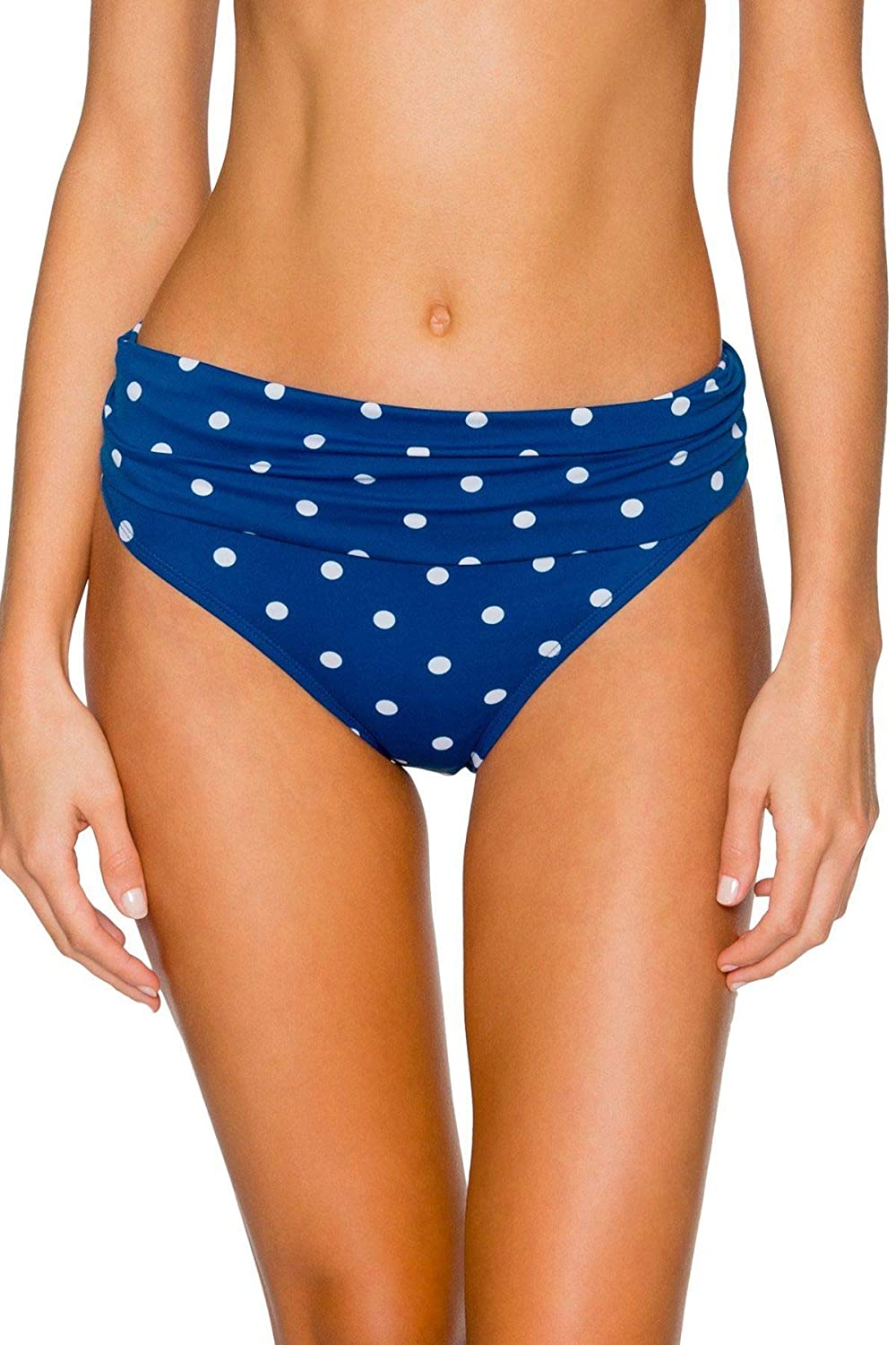 Swim Systems Women's Delilah Dot Aloha Banded Brief Swim Bottom C247DD XS Delilah Dot