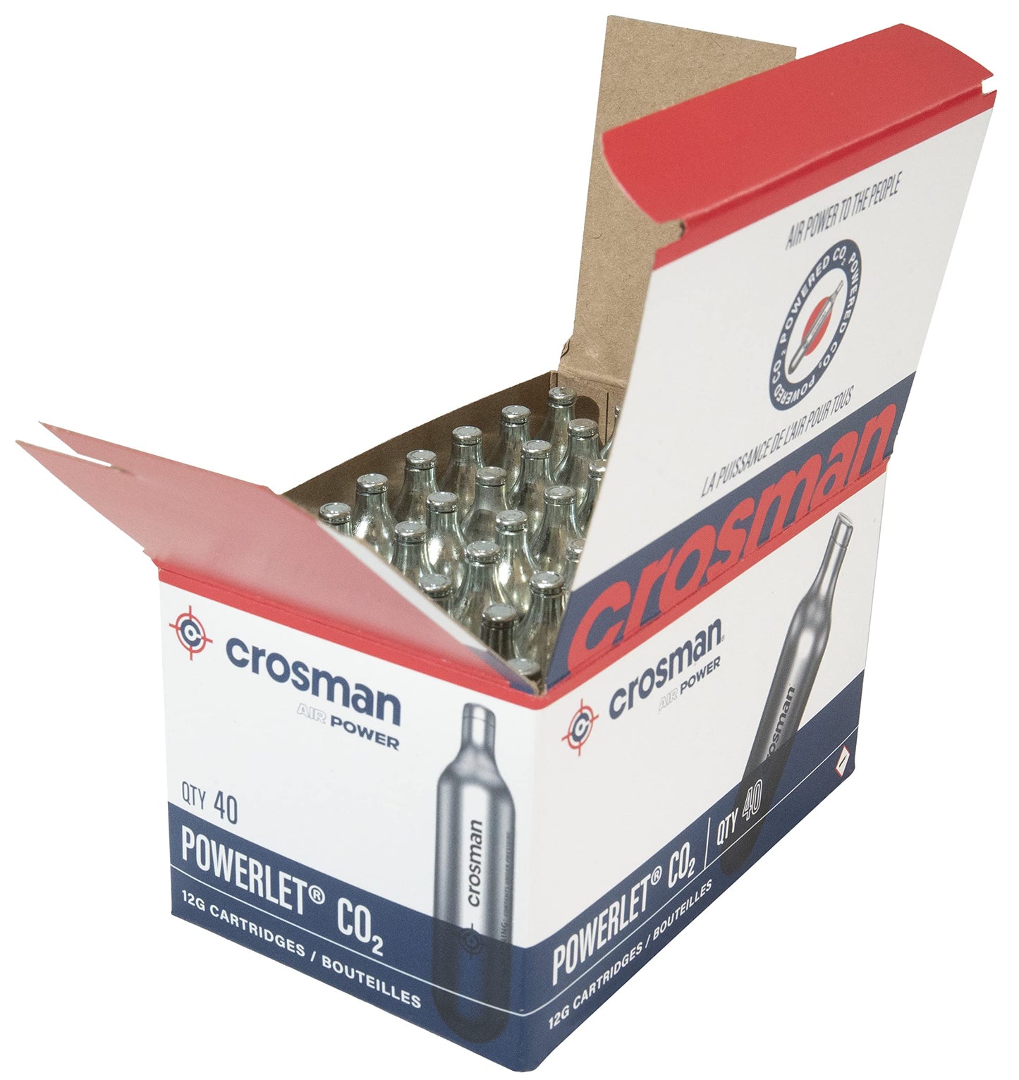 Crosman 40-Count 12-Gram CO2 Cartridges For Air Rifles And Air Pistols