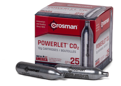 Crosman 25-Count 12-Gram CO2 Cartridges For Air Rifles And Air Pistols