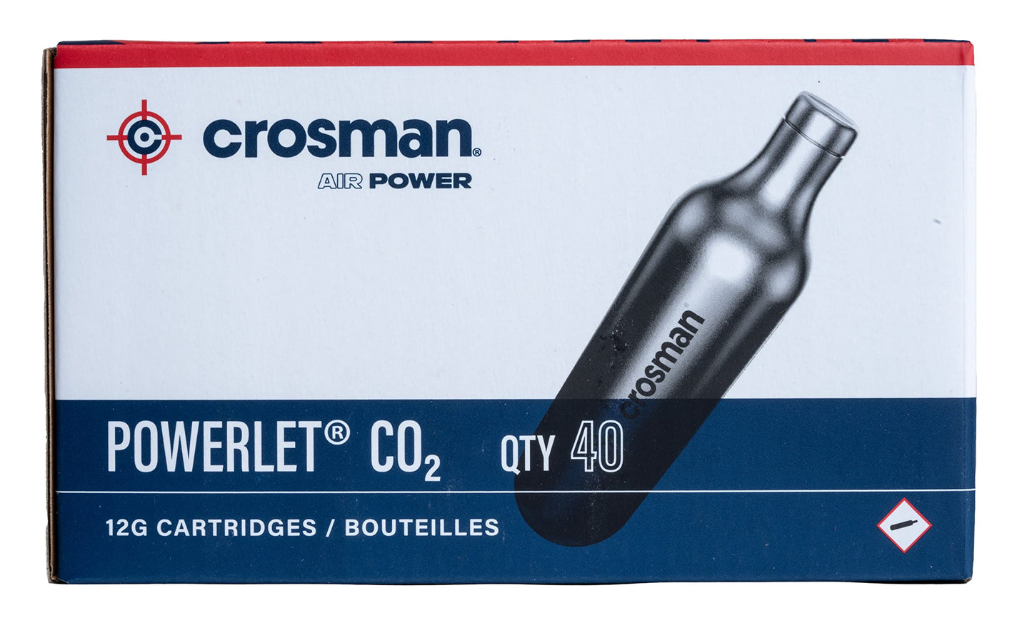 Crosman 40-Count 12-Gram CO2 Cartridges For Air Rifles And Air Pistols